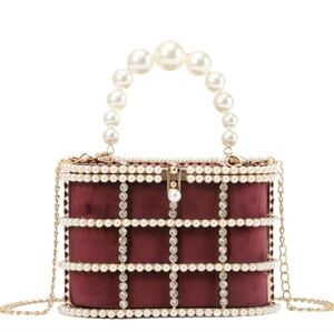 Merlot Bucket Clutch